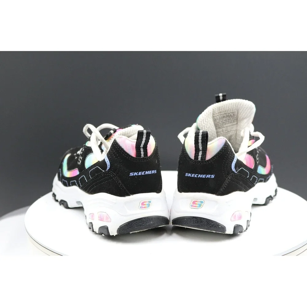 Skechers D'Lites Sneakers Womens Sz 6.5 Rainbow Retro Comfy Leather Chunky Y2K